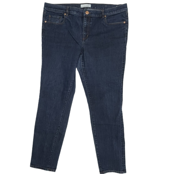 LOFT Denim - LOFT Women Skinny Jeans Mid Rise Blue Size 14